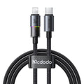 Mcdodo CA-8190 USB-C σε Lightning Καλώδιο 36W 1.2m με LED - Black