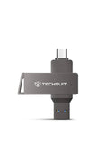 Techsuit THSM20 Dual USB 3.0 / USB-C Flash Drive 256GB - Grey
