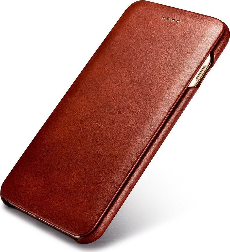 iCarer Vintage Series Curved Edge - Δερμάτινη Θήκη Apple iPhone SE 2022 / 2020 / 8 / 7 - Brown (RIP701-BN)