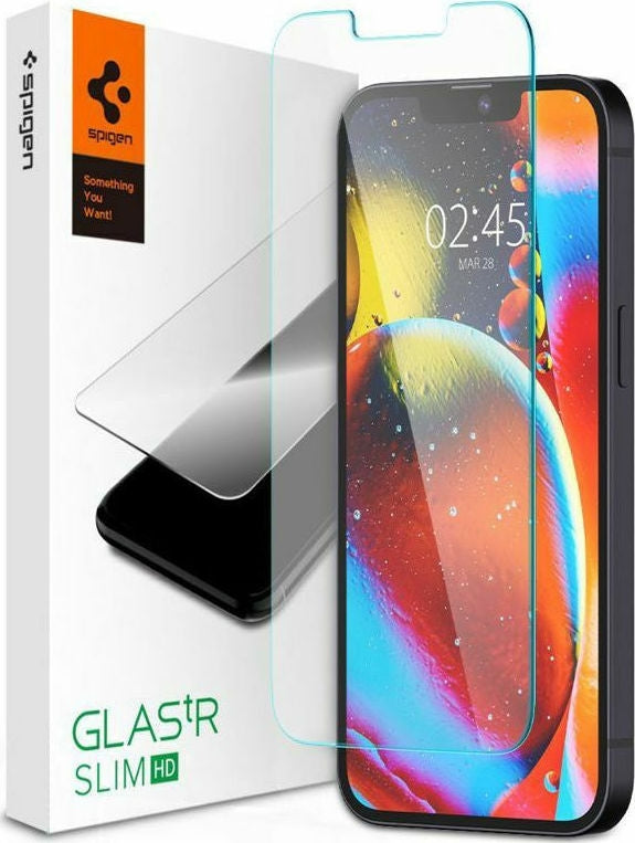 Spigen Tempered Glass GLAS.tR Slim HD - Αντιχαρακτικό Γυαλί Οθόνης Apple iPhone 17e / 16e / 14 / 13 / 13 Pro - Clear (AGL0339