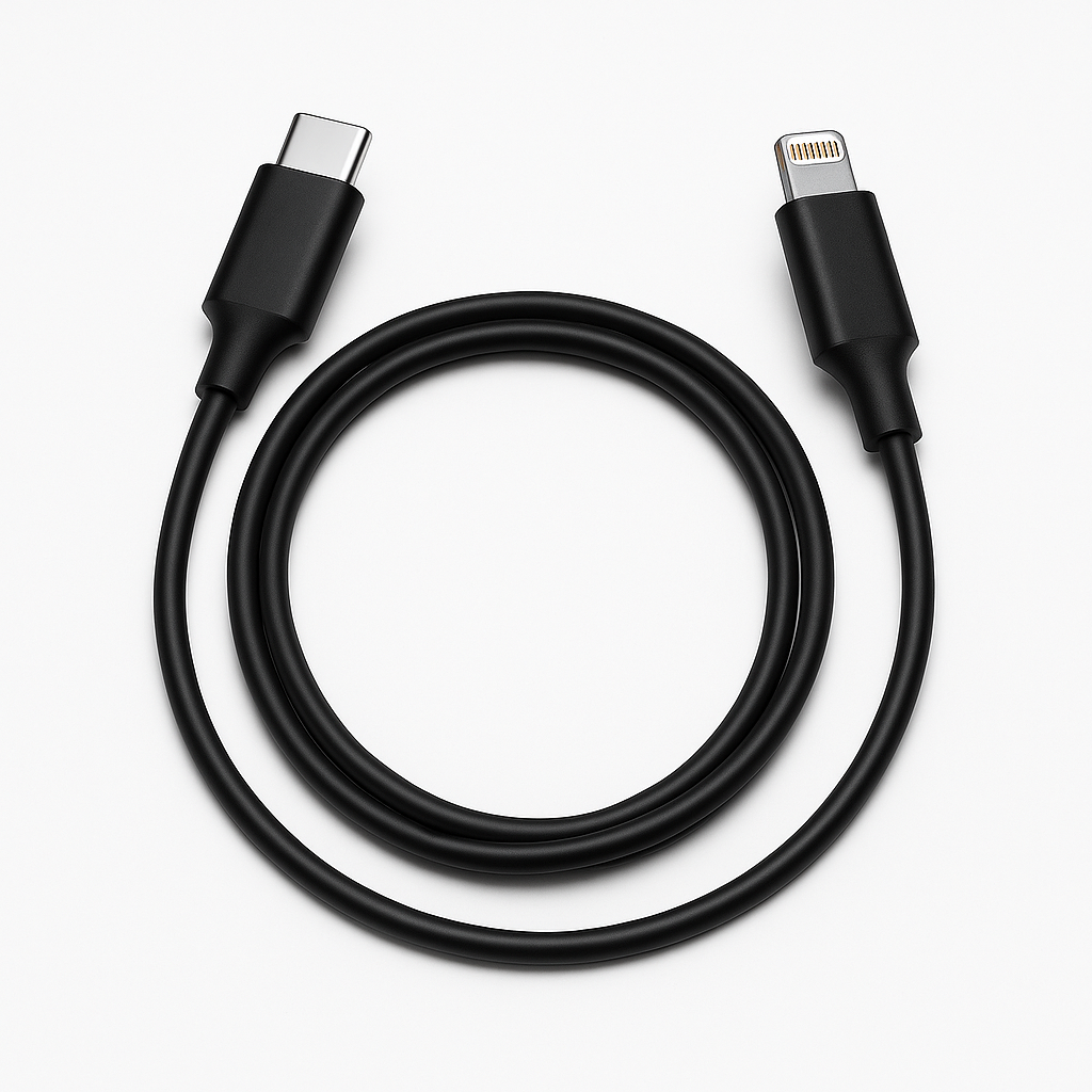 Vention Καλώδιο USB -C σε Lightning 3A/27W 2M Μαύρο (Vention LAKBH)