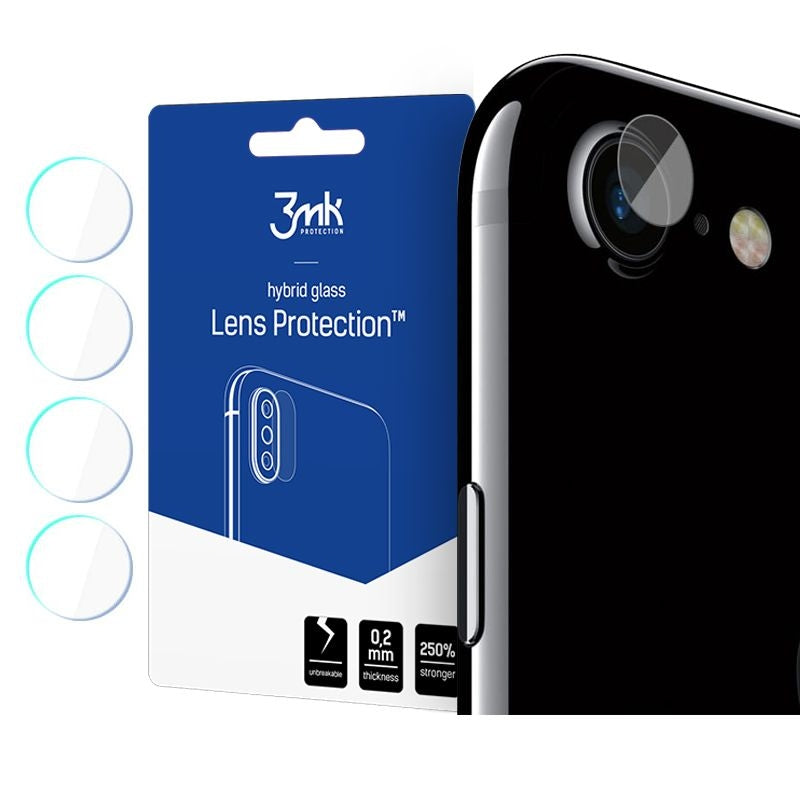 3MK Glass Camera Protector - Αντιχαρακτικό Προστατευτικό Γυαλί για Φακό Κάμερας iPhone SE 2020 / 7 / 8 - 4 τεμάχια (590310814