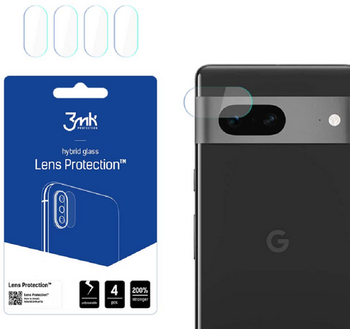 3MK Hybrid Glass Camera Protector - Αντιχαρακτικό Υβριδικό Προστατευτικό Γυαλί για Φακό Κάμερας Google Pixel 7 - 4 Τεμάχια (5