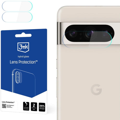 3MK Hybrid Glass Camera Protector - Αντιχαρακτικό Υβριδικό Προστατευτικό Γυαλί για Φακό Κάμερας Google Pixel 8 Pro - 4 Τεμάχι