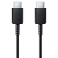 Samsung Official Καλώδιο Φόρτισης και Μεταφοράς Δεδομένων Type - C σε Type - C - 100cm - 3A - Black (EP-DA705BBEGWW)