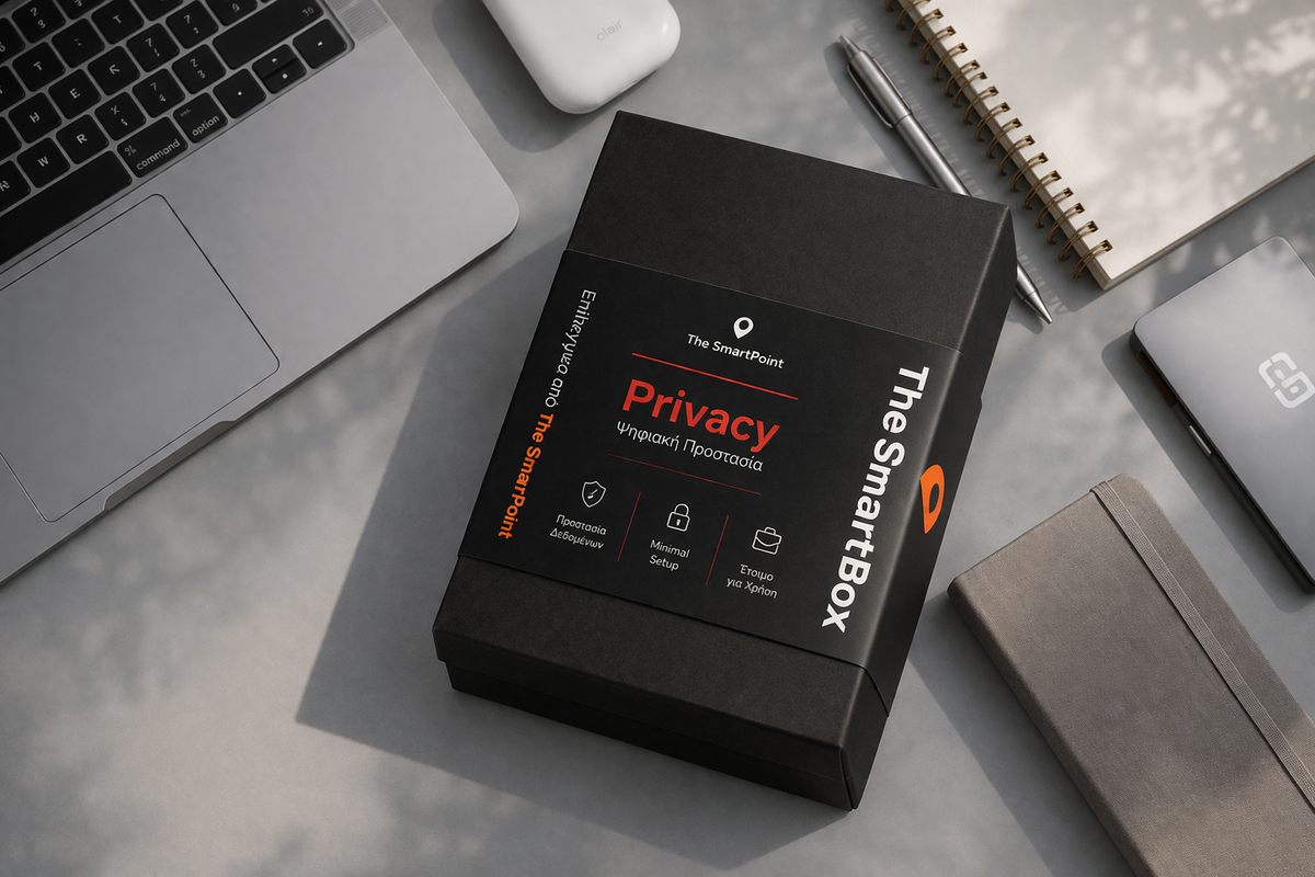 SmartBox Privacy – Σετ Ψηφιακής Προστασίας με Antimalware, RFID & USB 128GB