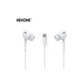 WK YA17 In-ear Handsfree Ακουστικά με Βύσμα USB-C Λευκό