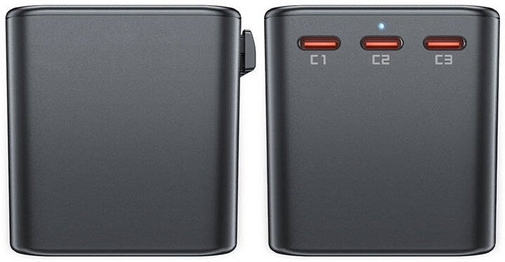 Acefast Z1 Travel Plug Charging GaN 2300W Adapter - Ταχυφορτιστής Ταξιδιού με Βύσμα EU / US / UK / AU και Θύρες 3 x Type-C / 