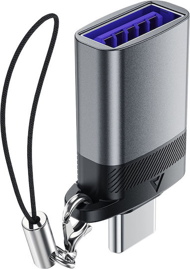 Acefast J1 Αντάπτορας USB-C σε USB-A 3.0 5Gbps Μαύρος