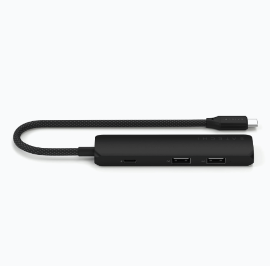 Αντάπτορας Satechi 4in1 USB-C Slim Multiport 4K Adapter Type-C (male) σε 2 x USB-A 10Gbps 1 x Type-C 85W 1 x HDMI 4K - Black 