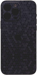 Αυτοκόλλητο Skin Προστασίας Πλάτης - Apple iPhone 15 Pro - Gams Premium Vinyl Skin Back Plate - Honeycomb Blue (GAMS-VNL-SKIN