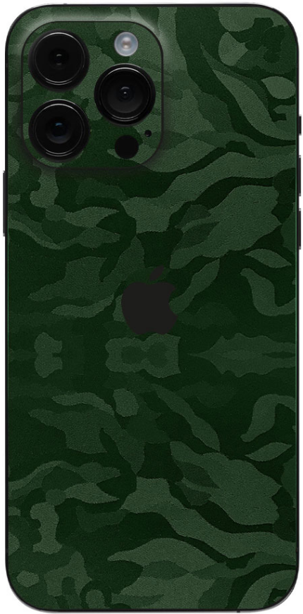 Αυτοκόλλητο Skin Προστασίας Πλάτης - Apple iPhone 15 Pro Max - Gams Premium Vinyl Skin Back Plate - Camo Green (GAMS-VNL-SKIN
