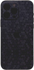 Αυτοκόλλητο Skin Προστασίας Πλάτης - Apple iPhone 15 Pro Max - Gams Premium Vinyl Skin Back Plate - Honeycomb Blue (GAMS-VNL-