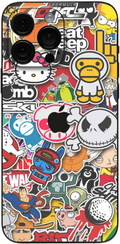 Αυτοκόλλητο Skin Προστασίας Πλάτης - Apple iPhone 15 Pro Max - Gams Premium Vinyl Skin Back Plate - Stickerbomb (GAMS-VNL-SKI