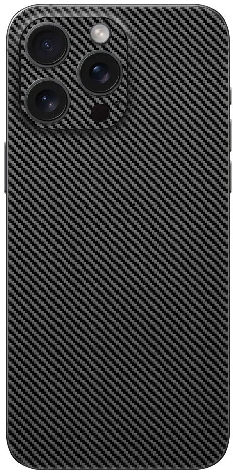Αυτοκόλλητο Skin Προστασίας Πλάτης - Apple iPhone 16 Pro Max - Gams Premium Vinyl Skin Back Plate - Carbon Fiber Black (GAMS-