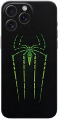 Αυτοκόλλητο Skin Προστασίας Πλάτης iPhone 15 Pro Max Gams Premium Vinyl Skin Back Plate Φωσφορίζον - Luminus Spider (GAMS-VNL