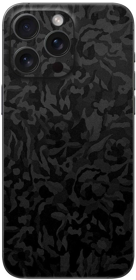 Αυτοκόλλητο Skin Προστασίας Πλάτης iPhone 16 Gams Premium Vinyl Skin Back Plate - Camo Black (GAMS-VNL-SKIN-CB-001-086)
