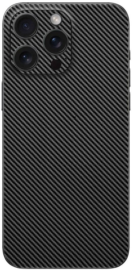 Αυτοκόλλητο Skin Προστασίας Πλάτης iPhone 16 Gams Premium Vinyl Skin Back Plate - Carbon Fiber Black (GAMS-VNL-SKIN-CFB-001-0
