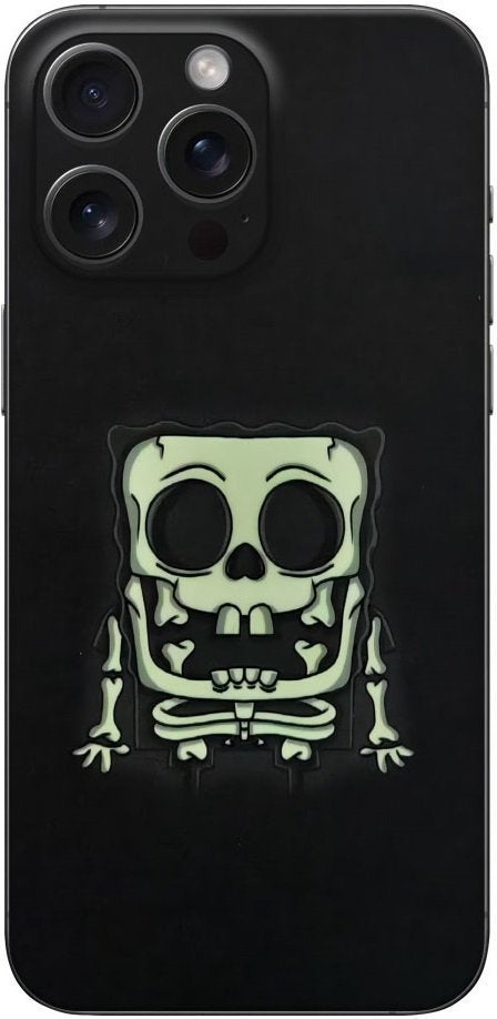 Αυτοκόλλητο Skin Προστασίας Πλάτης iPhone 16 Gams Premium Vinyl Skin Back Plate Φωσφορίζον - Luminus Square Sponge (GAMS-VNL-