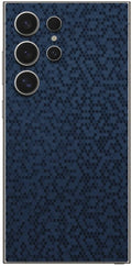 Αυτοκόλλητο Skin Προστασίας Πλάτης - Samsung Galaxy S24 Ultra - Gams Premium Vinyl Skin Back Plate - Honeycomb Blue (GAMS-VNL