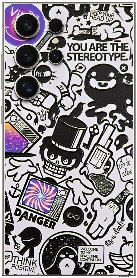 Αυτοκόλλητο Skin Προστασίας Πλάτης Samsung Galaxy S25 Ultra Gams Premium Vinyl Skin Back Plate - 3D TV Sticker (GAMS-VNL-SKIN