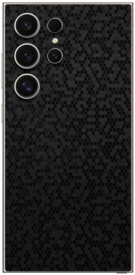 Αυτοκόλλητο Skin Προστασίας Πλάτης Samsung Galaxy S25 Ultra Gams Premium Vinyl Skin Back Plate - Honeycomb Black (GAMS-VNL-SK