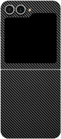 Αυτοκόλλητο Skin Προστασίας Πλάτης - Samsung Galaxy Z Flip6 - Gams Premium Vinyl Skin Back Plate - Carbon Fiber Black (GAMS-V