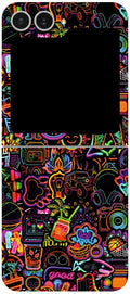 Αυτοκόλλητο Skin Προστασίας Πλάτης - Samsung Galaxy Z Flip6 - Gams Premium Vinyl Skin Back Plate - 3D Neon (GAMS-VNL-SKIN-3DN