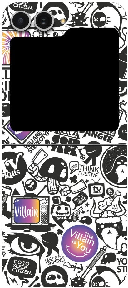Αυτοκόλλητο Skin Προστασίας Πλάτης - Samsung Galaxy Z Flip6 - Gams Premium Vinyl Skin Back Plate - 3D TV Sticker (GAMS-VNL-SK