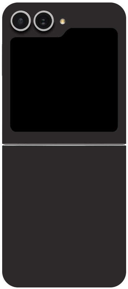 Αυτοκόλλητο Skin Προστασίας Πλάτης - Samsung Galaxy Z Flip6 - Gams Premium Vinyl Skin Back Plate - Black Matte (GAMS-VNL-SKIN