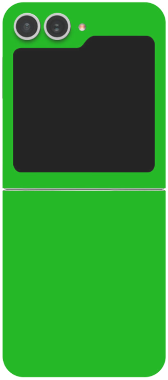 Αυτοκόλλητο Skin Προστασίας Πλάτης - Samsung Galaxy Z Flip6 - Gams Premium Vinyl Skin Back Plate - Green Matte (GAMS-VNL-SKIN