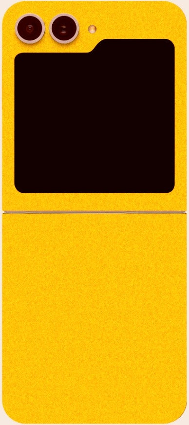 Αυτοκόλλητο Skin Προστασίας Πλάτης - Samsung Galaxy Z Flip6 - Gams Premium Vinyl Skin Back Plate - Yellow Satin (GAMS-VNL-SKI