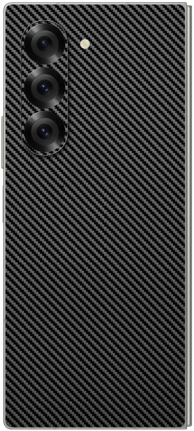 Αυτοκόλλητο Skin Προστασίας Πλάτης - Samsung Galaxy Z Fold6 - Gams Premium Vinyl Skin Back Plate - Carbon Fiber Black (GAMS-V