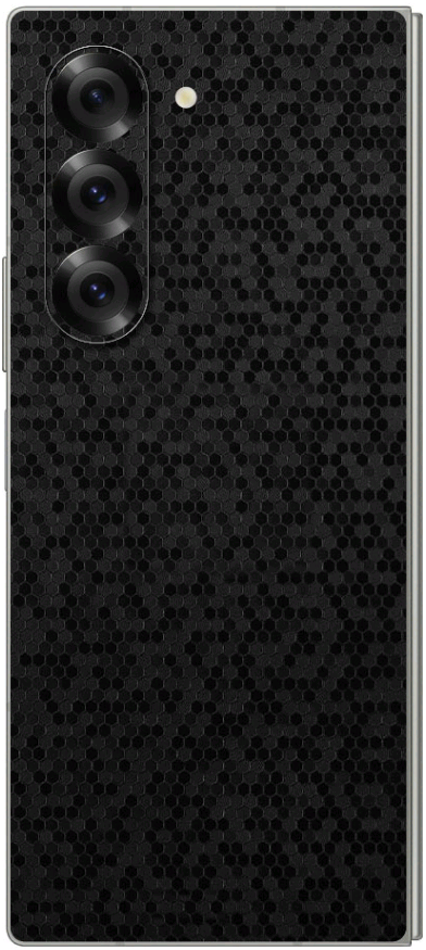Αυτοκόλλητο Skin Προστασίας Πλάτης - Samsung Galaxy Z Fold6 - Gams Premium Vinyl Skin Back Plate - Honeycomb Black (GAMS-VNL-