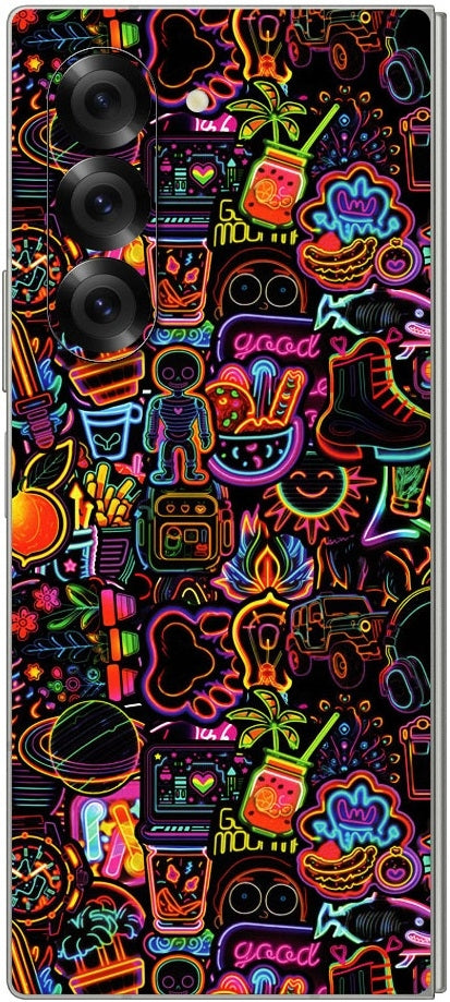 Αυτοκόλλητο Skin Προστασίας Πλάτης - Samsung Galaxy Z Fold6 - Gams Premium Vinyl Skin Back Plate - 3D Neon (GAMS-VNL-SKIN-3DN
