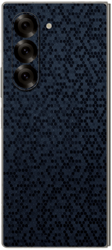 Αυτοκόλλητο Skin Προστασίας Πλάτης - Samsung Galaxy Z Fold6 - Gams Premium Vinyl Skin Back Plate - Honeycomb Blue (GAMS-VNL-S