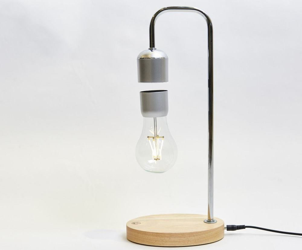 Allocacoc Levitating Light Bulb Table Lamp - Μαγνητικό Αιωρούμενο Επιτραπέζιο Φωτιστικό - Silver (DH0106/EULELP)