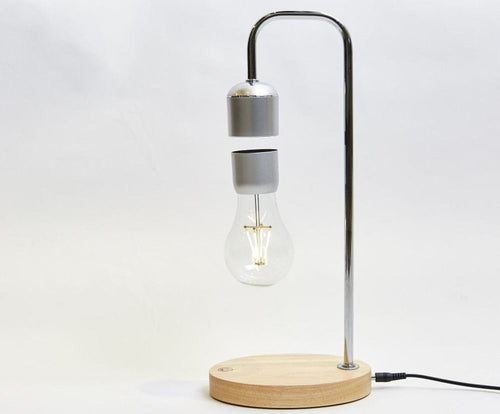 Allocacoc Levitating Light Bulb Table Lamp - Μαγνητικό Αιωρούμενο Επιτραπέζιο Φωτιστικό - Silver (DH0106/EULELP)