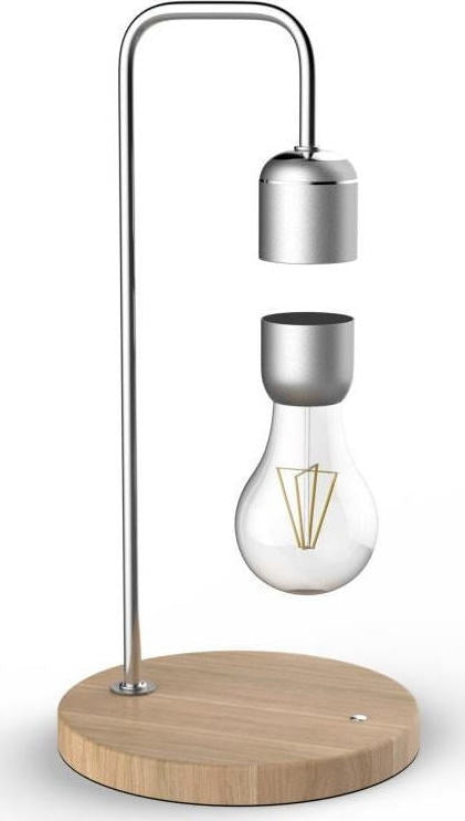 Allocacoc Levitating Light Bulb Table Lamp - Μαγνητικό Αιωρούμενο Επιτραπέζιο Φωτιστικό - Silver (DH0106/EULELP)