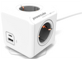 Allocacoc PowerCube Extended USB A + C - Πολύπριζο με 4 Υποδοχές 3680W & Καλώδιο 150cm - 1 x USB-A / 1 x Type-C - 2.4A - Trol