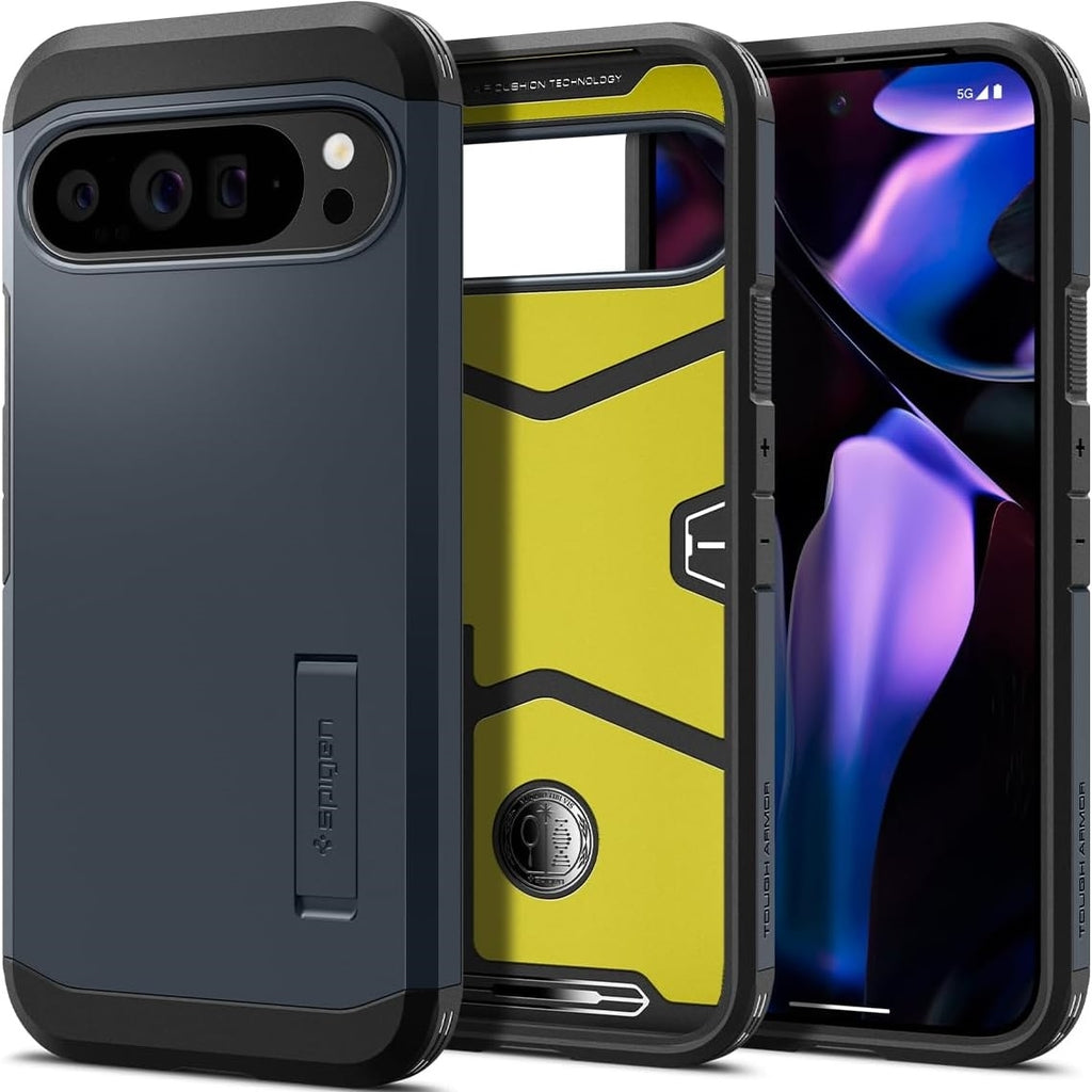 Ανθεκτική Σκληρή Θήκη - Google Pixel 9 Pro XL - Spigen Tough Armor - Metal Slate (ACS07727)