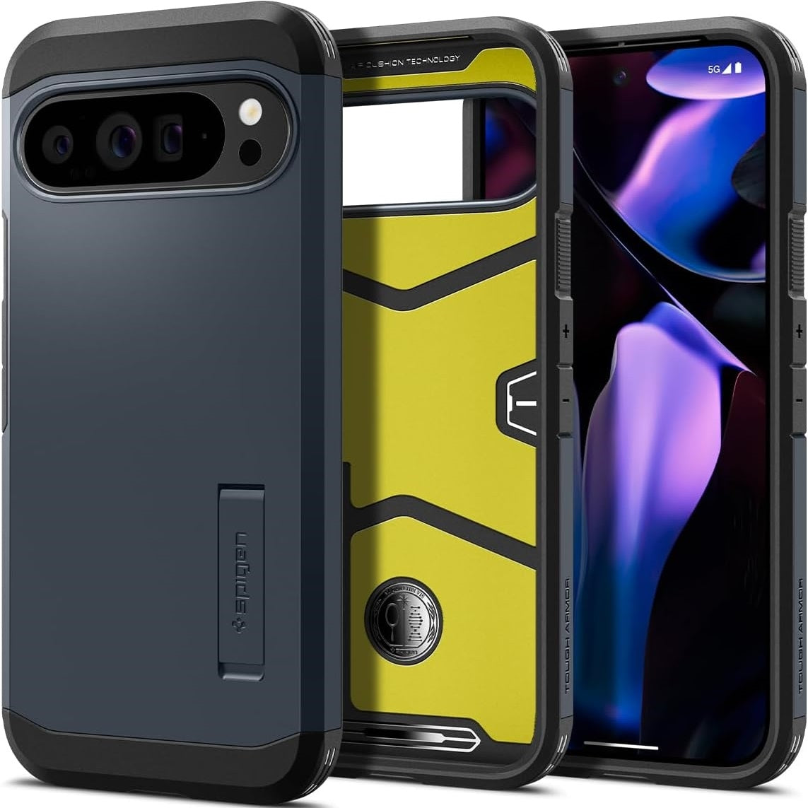 Ανθεκτική Σκληρή Θήκη - Google Pixel 9 Pro XL - Spigen Tough Armor - Metal Slate (ACS07727)