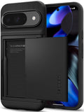 Ανθεκτική Θήκη με Υποδοχή για Κάρτες - Google Pixel 9 / 9 Pro - Spigen Slim Armor CS - Black (ACS07695)