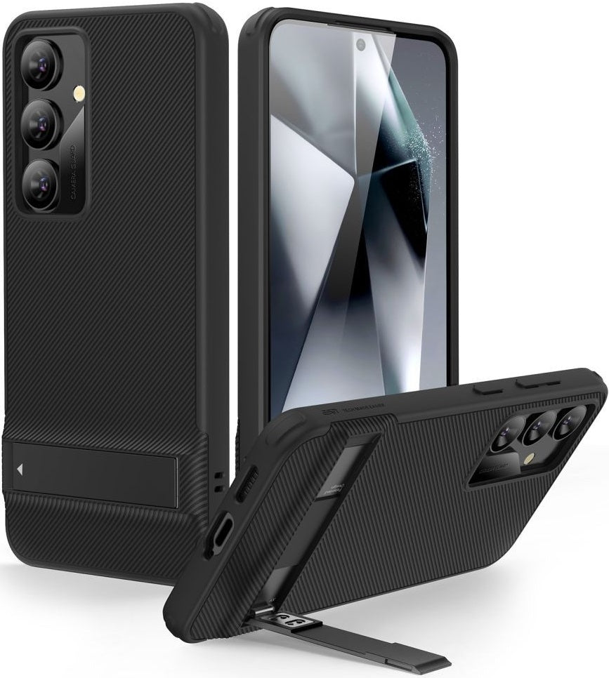 Ανθεκτική Θήκη Σιλικόνης με Kickstand - Samsung Galaxy S24 Plus - ESR Boost Kickstand Case - Black (4894240189870)