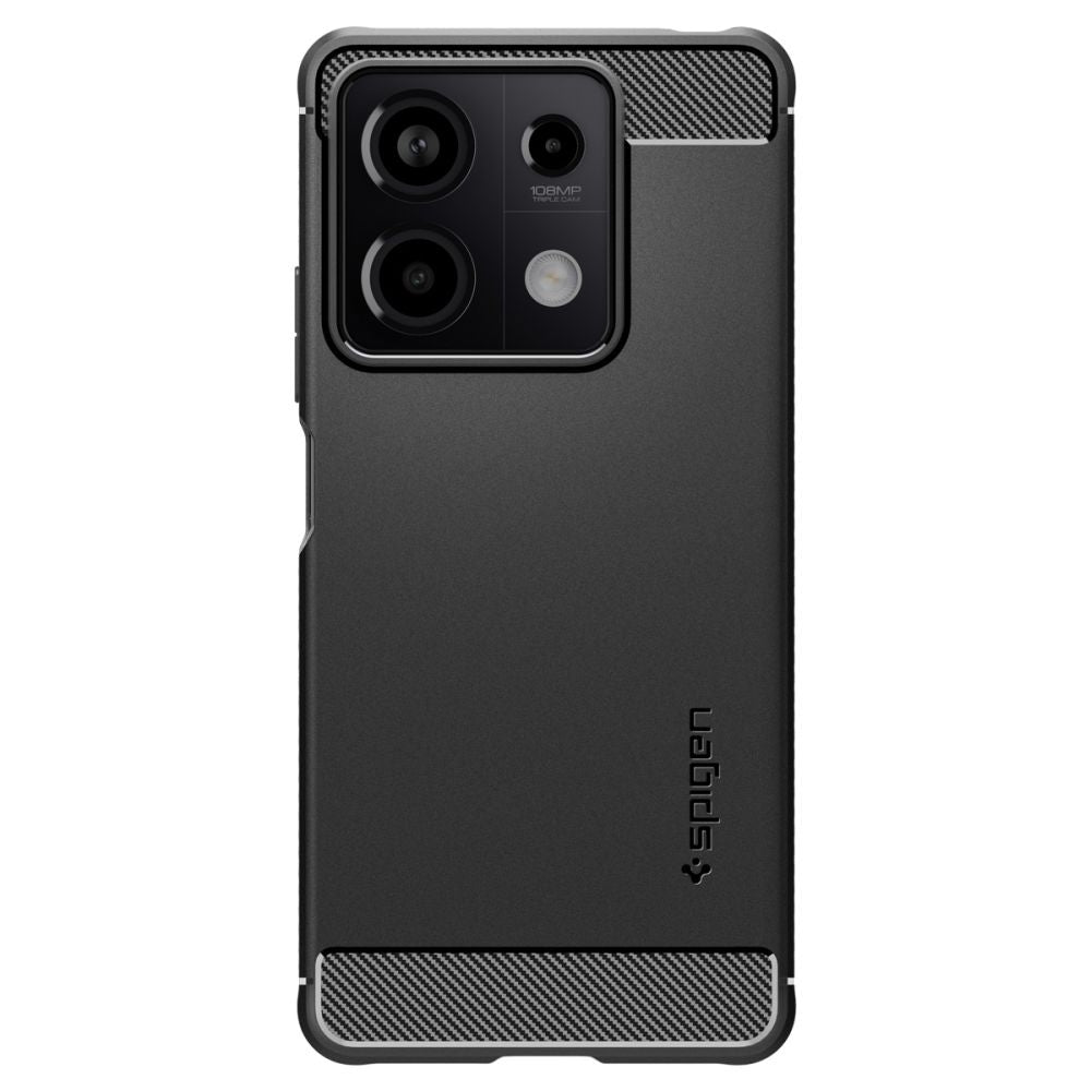 Ανθεκτική Θήκη Σιλικόνης - Xiaomi Redmi Note 13 5G - Spigen Rugged Armor - Matte Black (ACS07665)