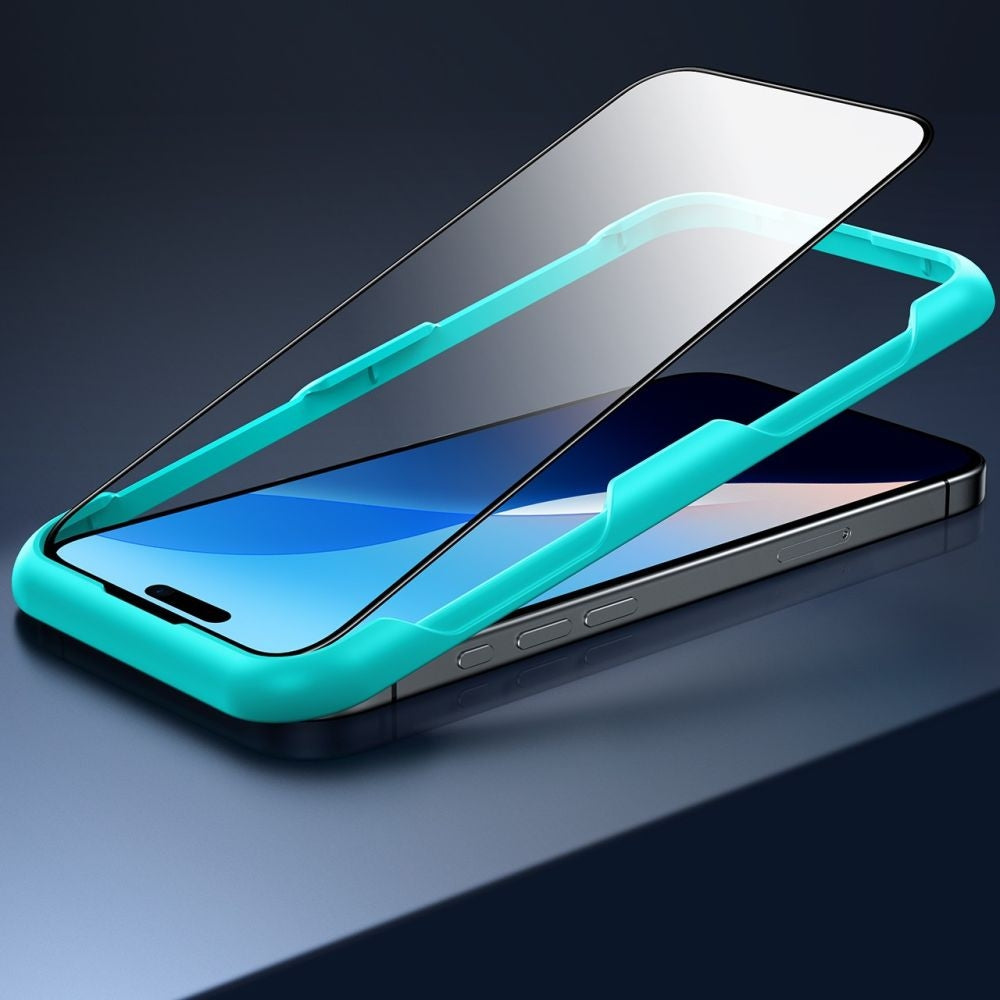 Αντιχαρακτικό Γυαλί Προστασίας Apple iPhone 16 / 15 - ESR Tempered Glass FullFace Οθόνης - 2 Τεμάχια - Black (4894240235935)