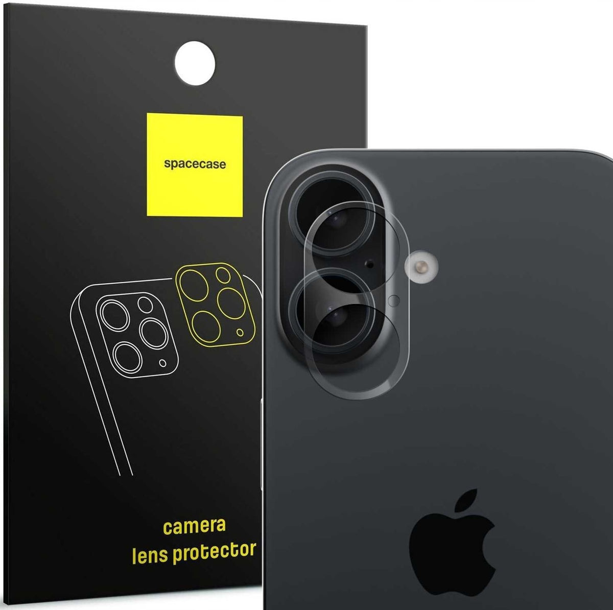 Αντιχαρακτικό Γυαλί Προστασίας Apple iPhone 16 / 16 Plus - Spacecase Camera Glass Lens Protector για Φακό Κάμερας - Transpare