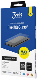 Αντιχαρακτικό Γυαλί Προστασίας Apple iPhone 16 - 3MK Premium Flexible Glass Max FullFace Υβριδικό Οθόνης - 0.2mm - Black (590