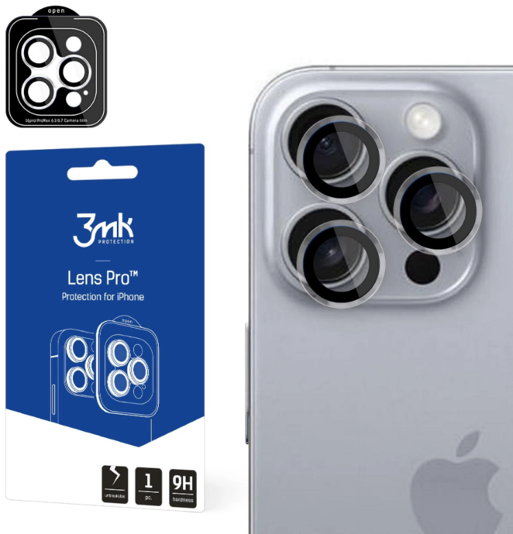 Αντιχαρακτικό Γυαλί Προστασίας Apple iPhone 16 Pro / 16 Pro Max - 3MK Lens Protection Pro για Φακό Κάμερας - Transparent (590