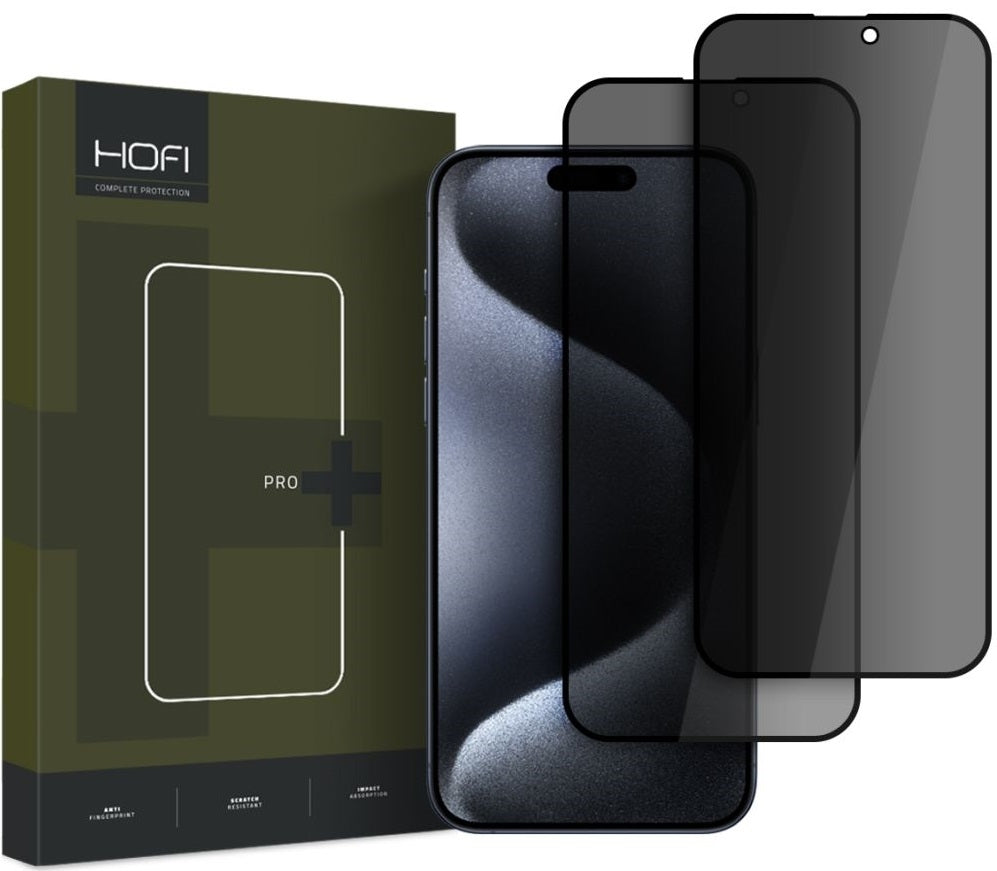 Αντιχαρακτικό Γυαλί Προστασίας Apple iPhone 17 / 17 Pro / 16 Pro - Hofi Anti Spy Pro+ Tempered Glass Privacy Full Face Απορρή